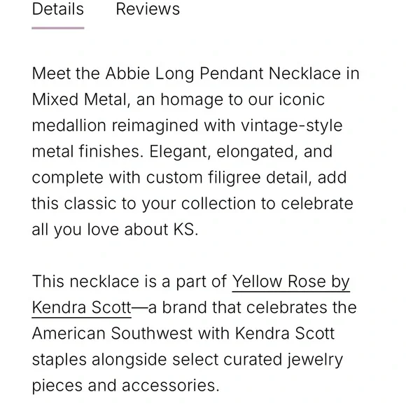 Kendra Scott Abbie long pendant NWT - Picture 8 of 13